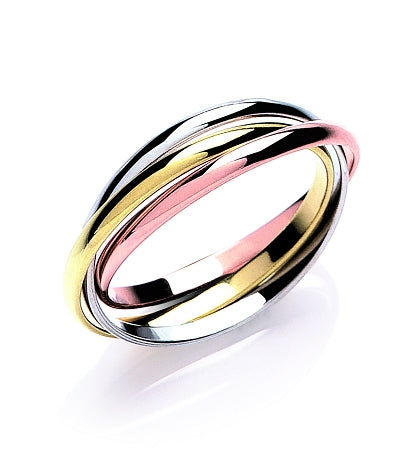 9ct Colour Gold Russian Wedding Fashion Ring – Hackney Jewellers