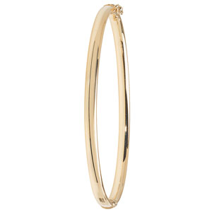  9ct Gold Plain Ladies Bangle