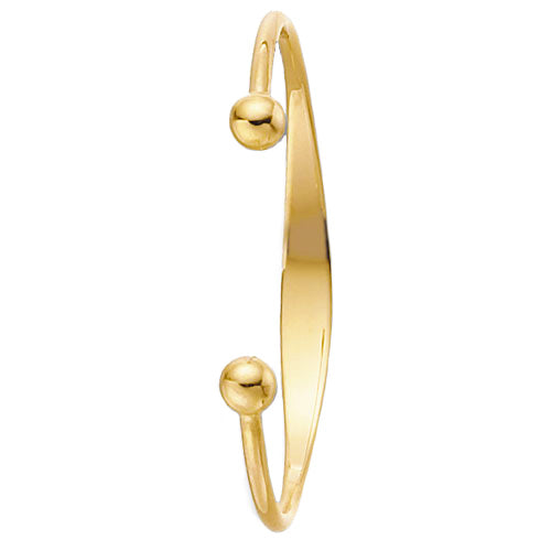 9ct Gold Baby Torque ID Bangle