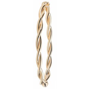 9ct Gold Ladies Twist Bangle