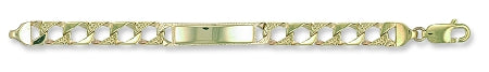  9ct Gold Baby ID Curb Bracelet