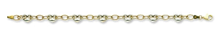  9ct Gold Hearts Linked Bracelet