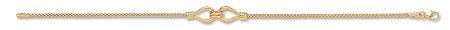  9ct Gold Double Hook Ladies Bracelet