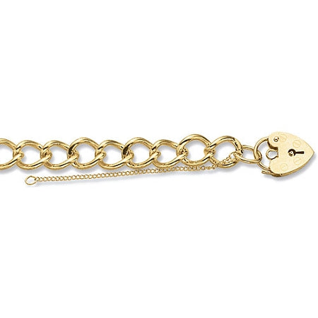  9ct Gold Solid Charm Bracelet