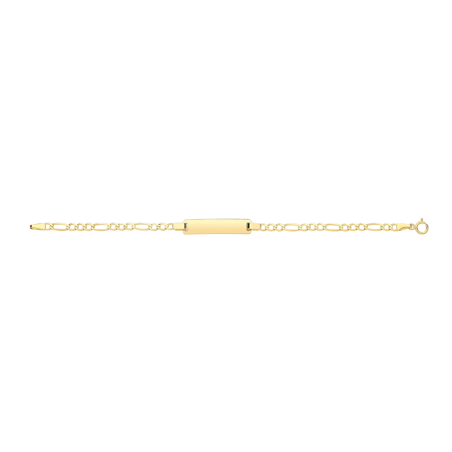 9ct Gold Figaro Babies ID Bracelet