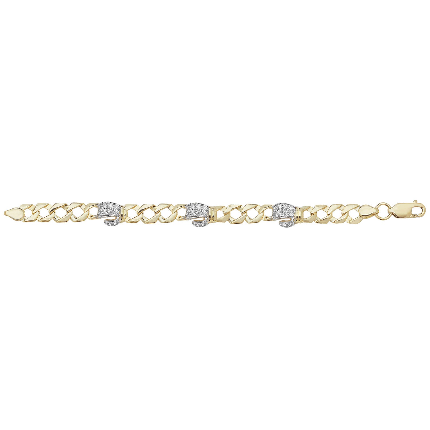 9ct Gold Baby Boxing Gloves Bracelet