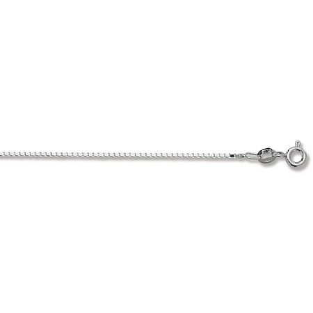  9ct White Gold 20" Box Chain