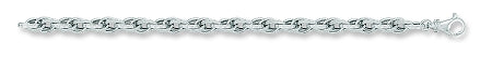  9ct White Gold Prince Of Wales Baby Bracelet