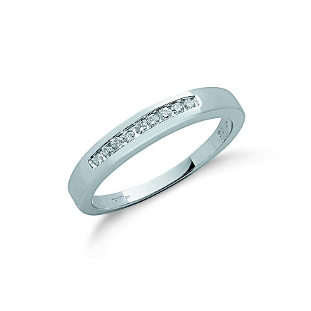 9ct White Gold Diamond Eternity Ring