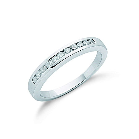9ct White Gold Diamond Eternity Ring