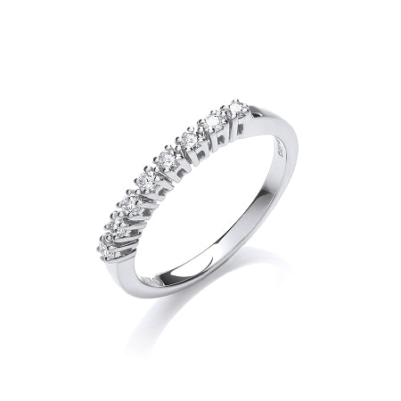 9ct White Gold Diamond Eternity Ring