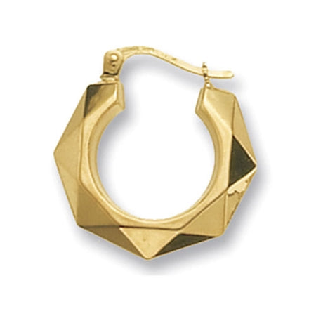 9ct Gold Medium Creole Earrings