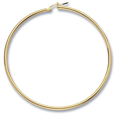 9ct Gold Large Hoop Earrings