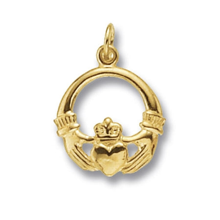 9ct Gold Claddagh Charm / Pendant