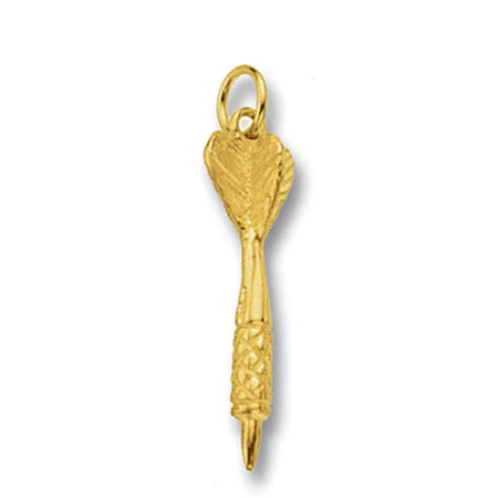 9ct Gold  Solid Dart Charm / Pendant